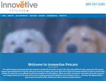 Tablet Screenshot of innovetivepetcare.com